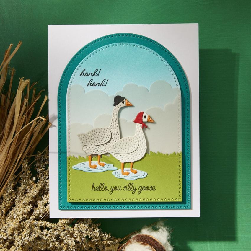 Spellbinders - Stempelset & Stanzschablone "Honk Honk" Clear Stamps & Dies