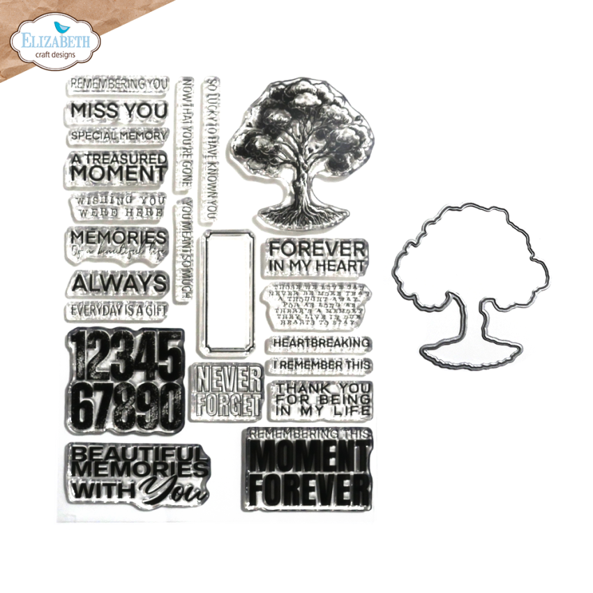 Elizabeth Craft Designs - Stempel & Stanzeschablone "Tree of Life" Stamp & Dies