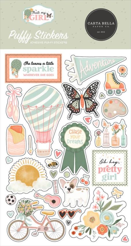 Carta Bella  - Aufkleber "That's My Girl" Puffy Stickers