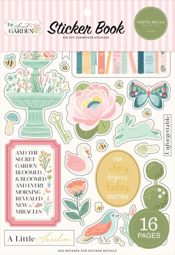 Carta Bella - Aufkleber "Secret Garden" Sticker Book