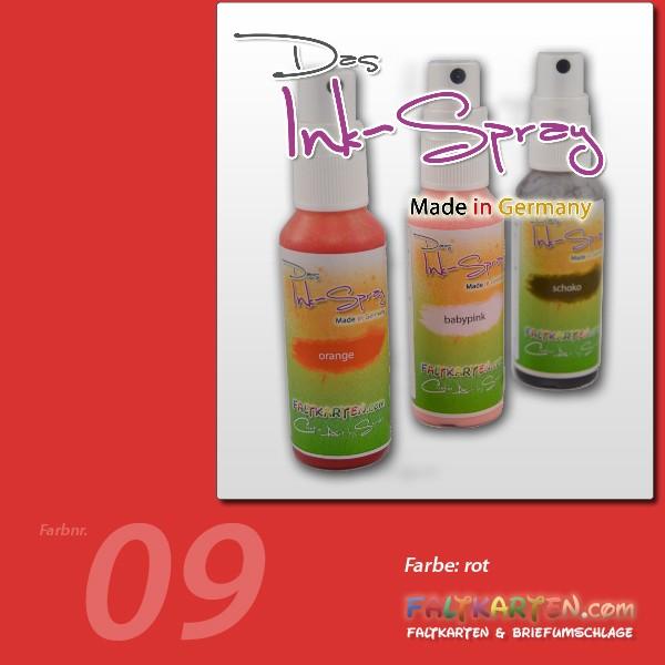 Das Ink-Spray auf Wasserbasis 50 ml in rot