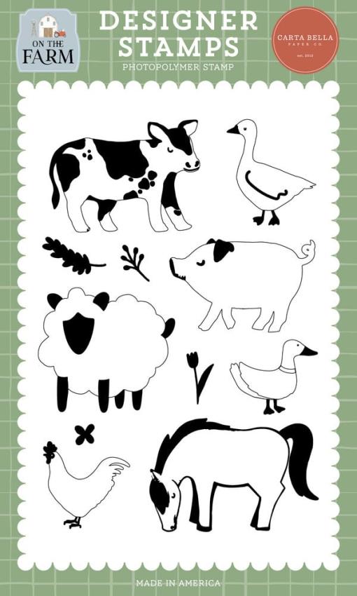 Carta Bella - Stempelset "Farm Animals" Clear Stamps