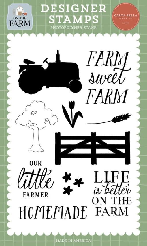 Carta Bella - Stempelset "Farm Sweet Farm" Clear Stamps