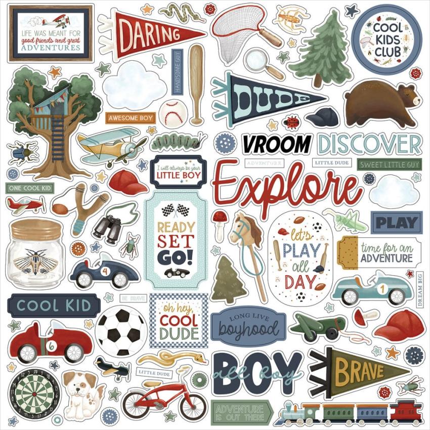 Carta Bella - Aufkleber "That's My Boy" Element Stickers 