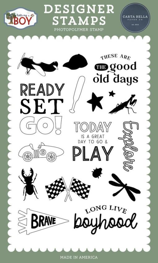 Carta Bella - Stempelset "Boyhood" Clear Stamps