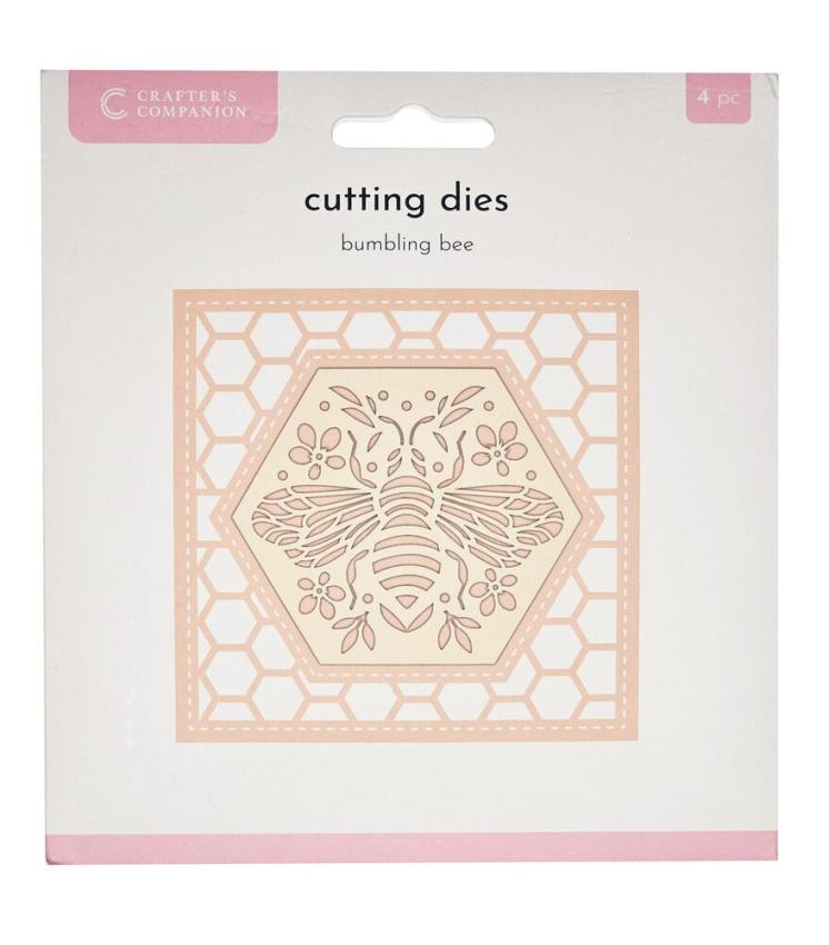 Crafters Companion - Stanzschablone "Create-a-Card Bumbling Bee" Dies