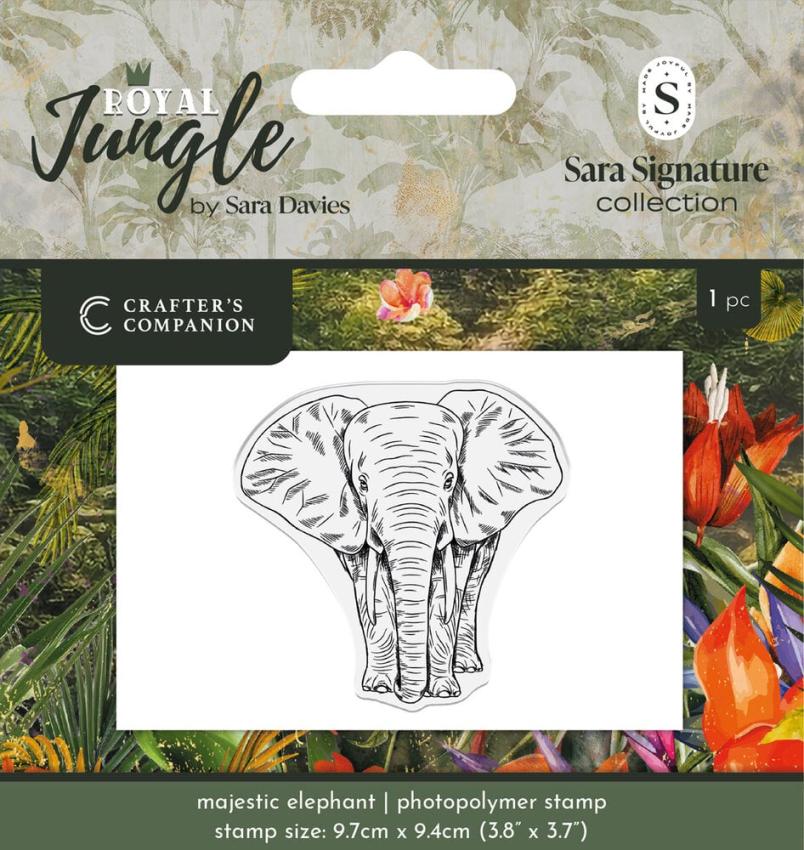 Crafters Companion - Stempel "Majestic Elephant " Clear Stamps