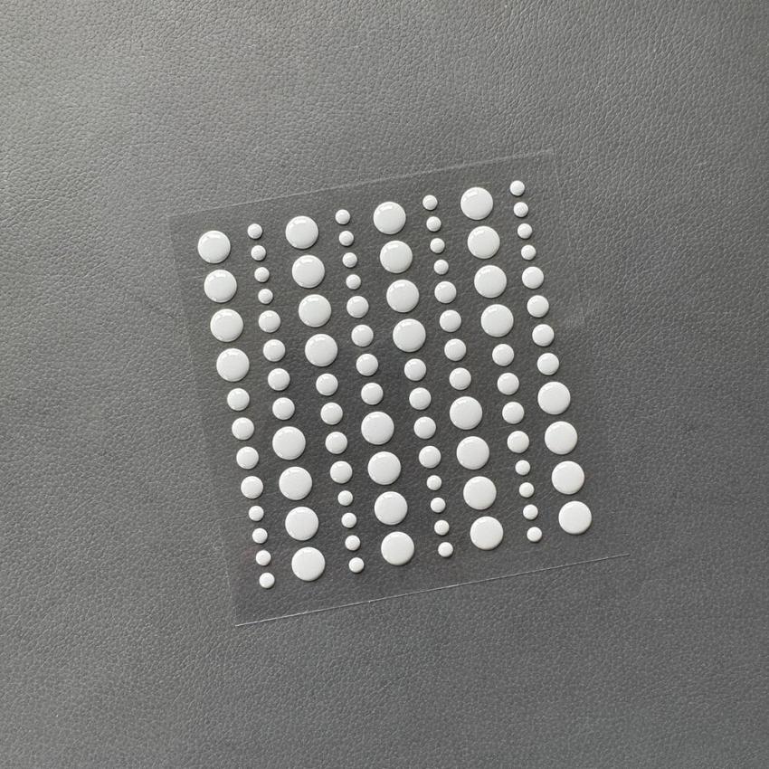 Simple and Basic - Adhesive Enamel Dots "Light Grey"