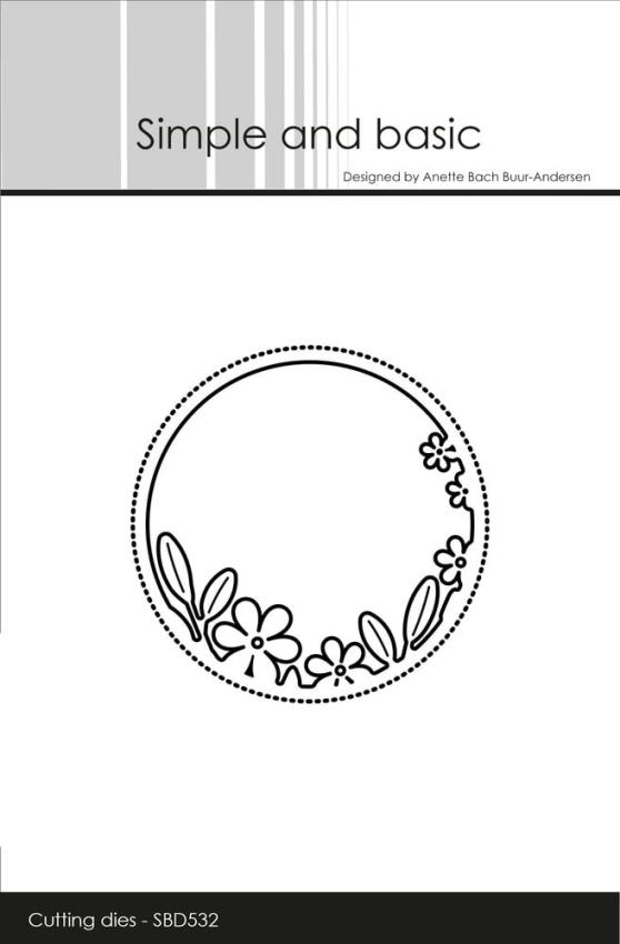 Simple and Basic - Stanzschablone 6,5x6,5cm "Window with Foliage" Dies