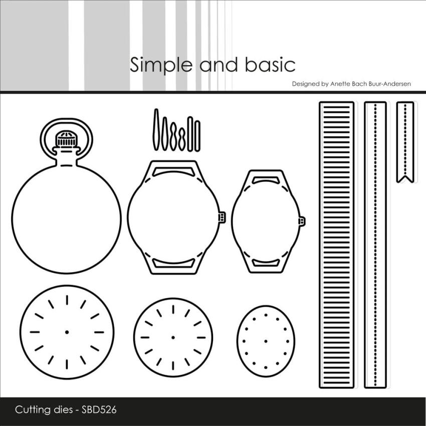 Simple and Basic - Stanzschablone "Wristwatches and Pocketwatch" Dies