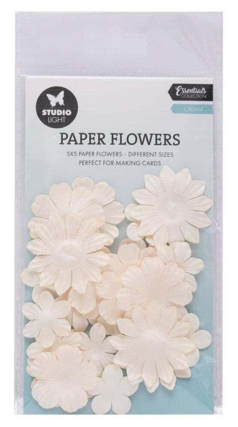 Studio Light - Papier Blumen "Cream" Paper Flowers