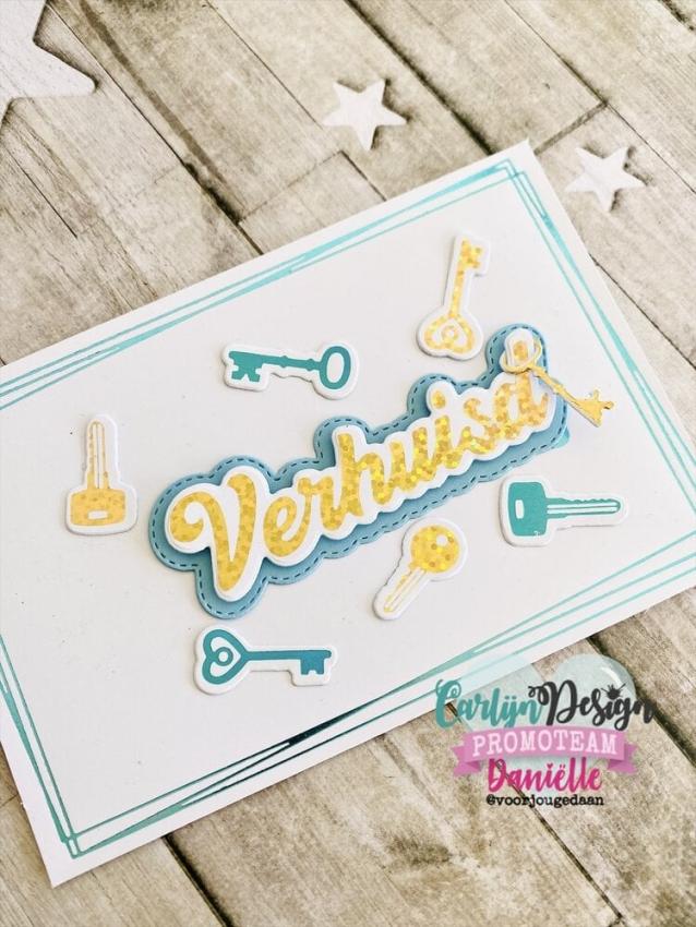 Carlijn Design "Verhuisd" Hot Foil  