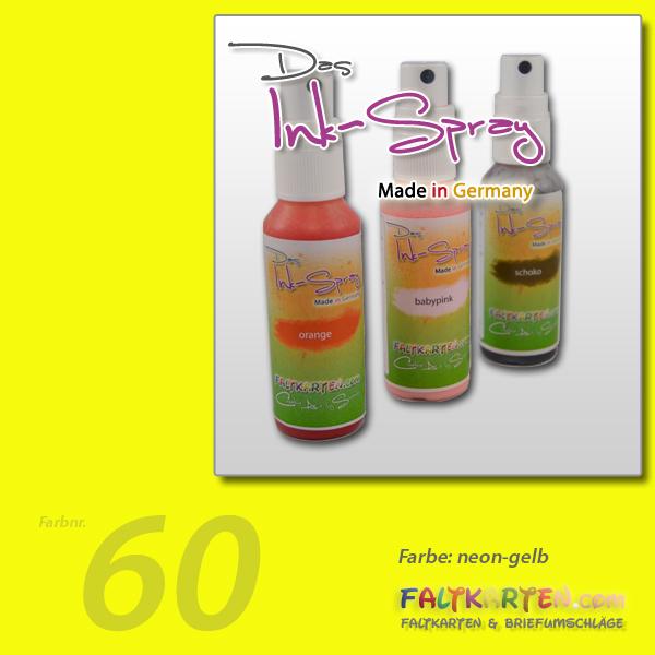 Das Ink-Spray auf Wasserbasis 50 ml in neon gelb