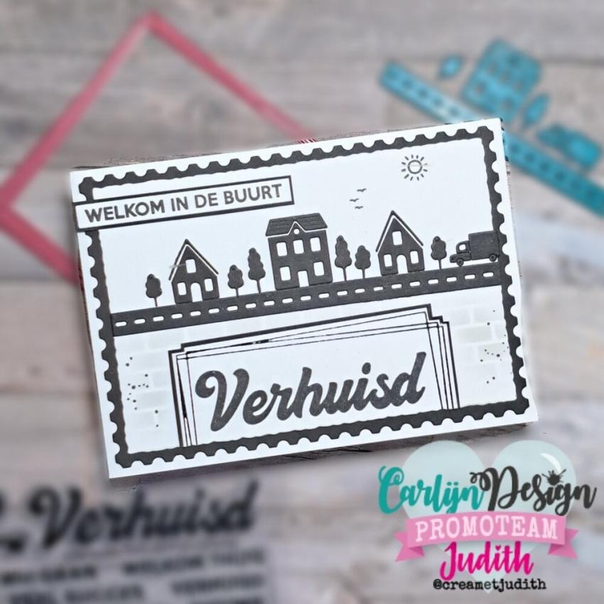 Carlijn Design - Stanzschablone "Verhuisd 2" Dies