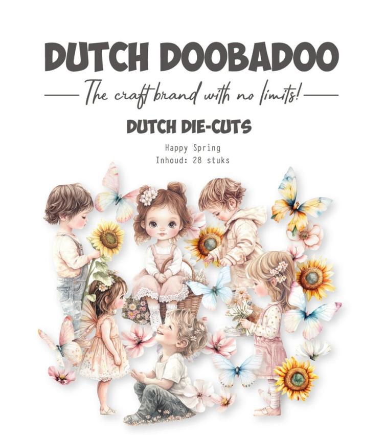 Dutch Doobadoo - Stanzteile "Spring - Happy" Die Cuts