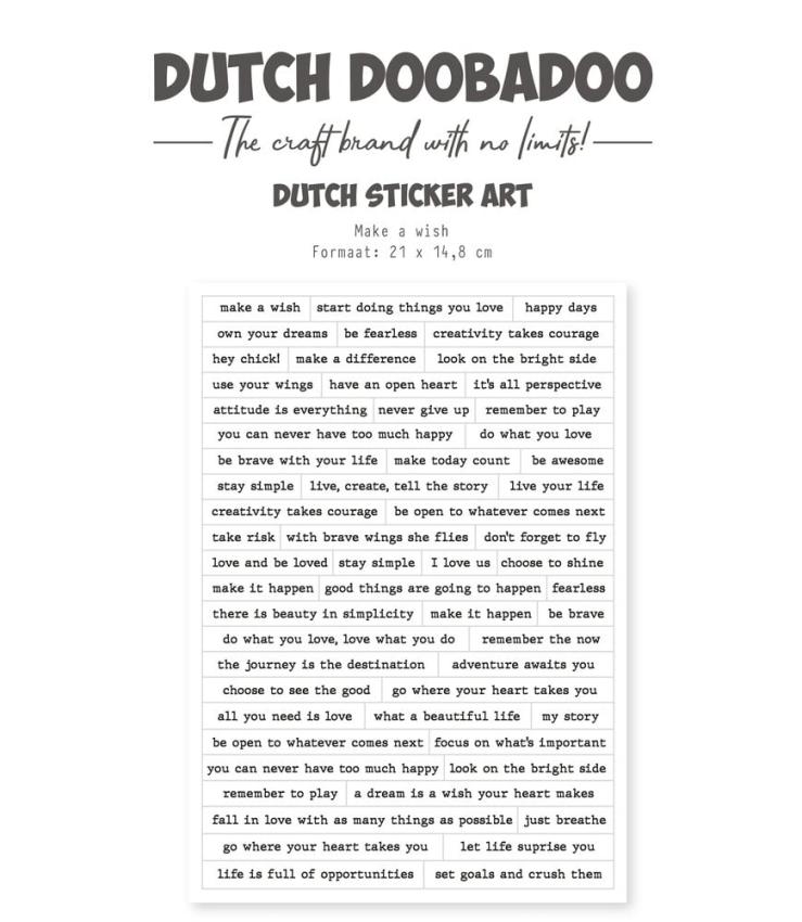 Dutch Doobadoo - Aufkleber "Happy Spring 1" Sticker