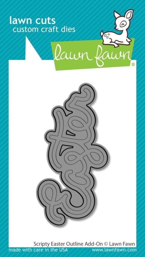 Lawn Fawn - Stanzschablone "Scripty Easter Outline" Add-on Die