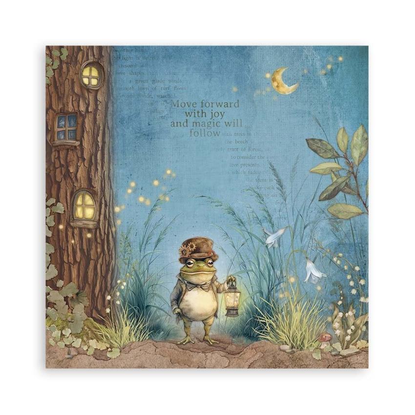 Stamperia - Designpapier "Hidden Grove" Maxi Paper Pack 8x8 Inch - 22 Bogen