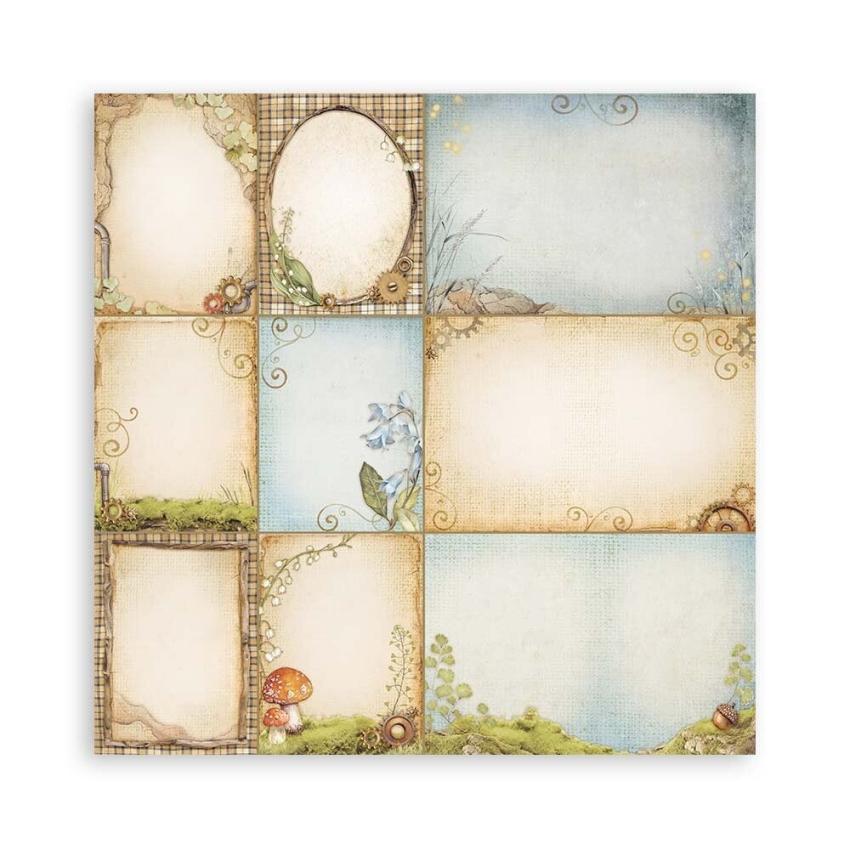 Stamperia - Designpapier "Hidden Grove" Maxi Paper Pack 8x8 Inch - 22 Bogen