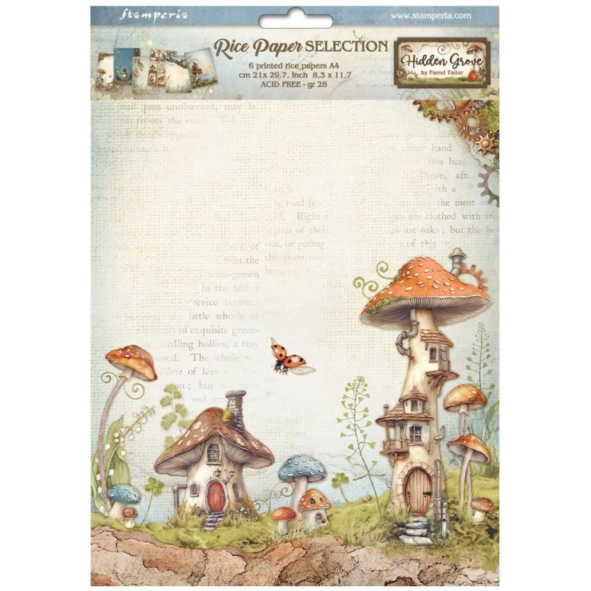 Stamperia - Decopatch Papier "Selection" Decoupage A4 - 6 Bogen  