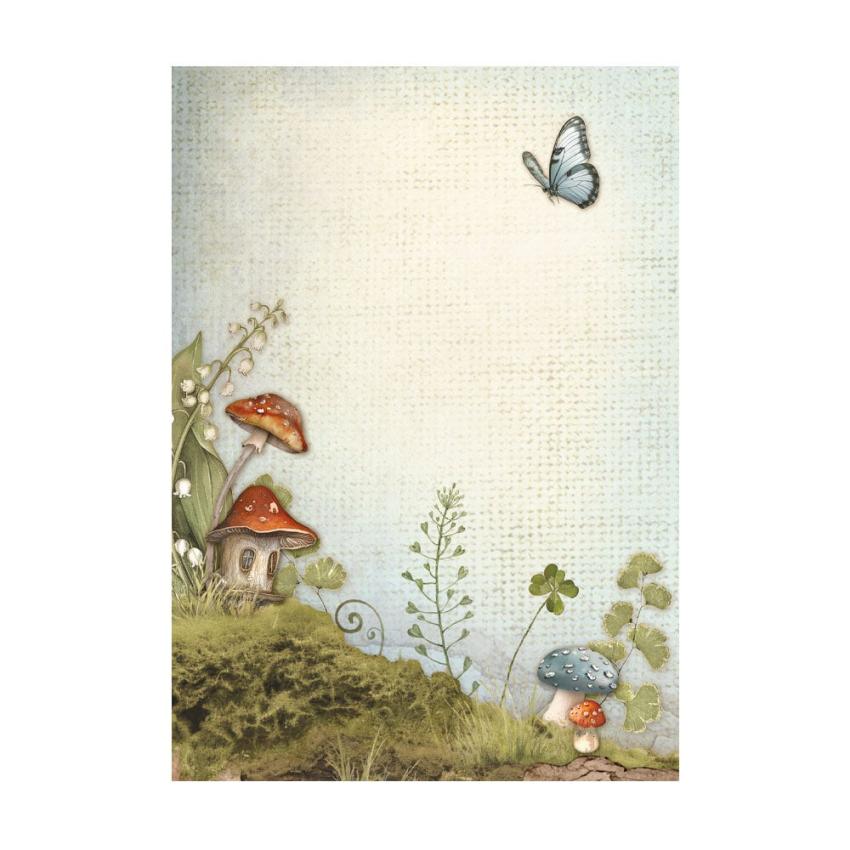 Stamperia - Decopatch Papier "Backgrounds" Decoupage A6 - 8 Bogen  