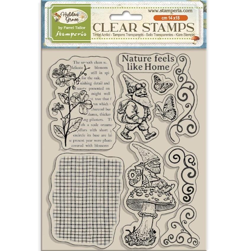 Stamperia - Stempelset "Gnome" Clear Stamps