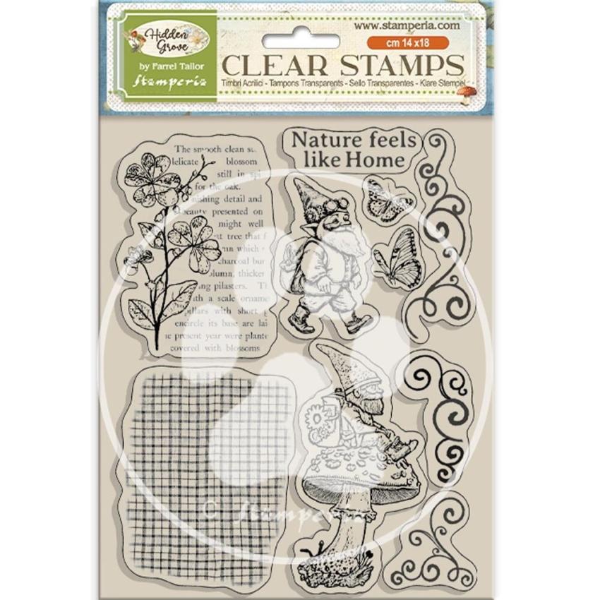 Stamperia - Stempelset "Gnome" Clear Stamps