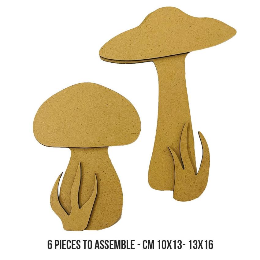 Stamperia - Holzteile "Hidden Grove Mushrooms" MDF Crafty Shapes Blanks