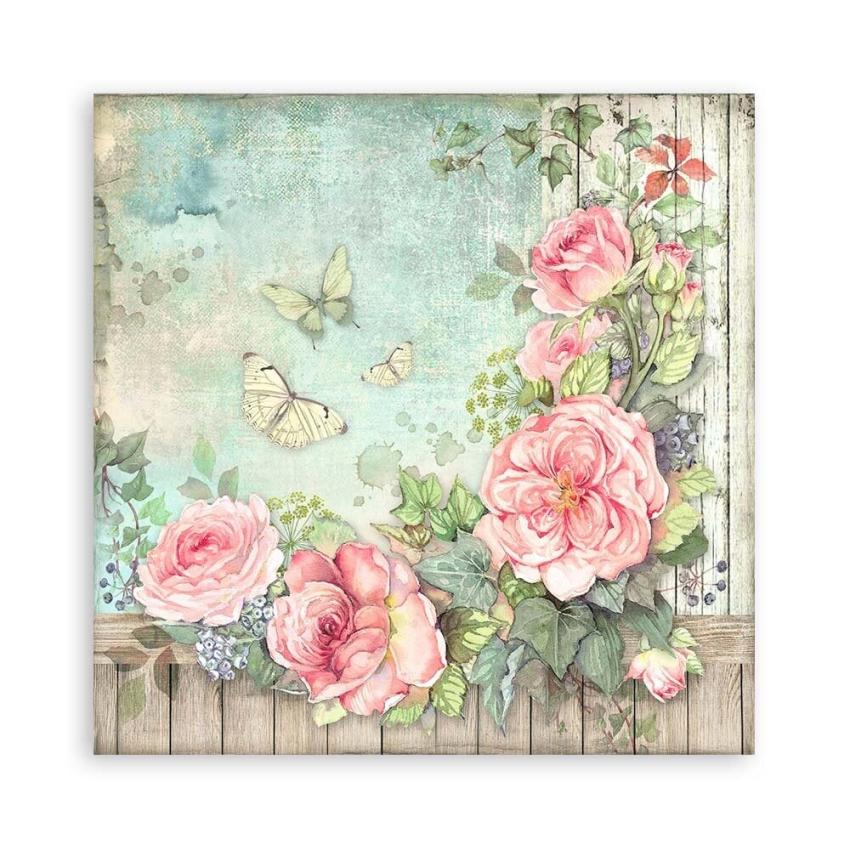 Stamperia - Designpapier "House of Roses" Maxi Paper Pack 12x12 Inch - 22 Bogen