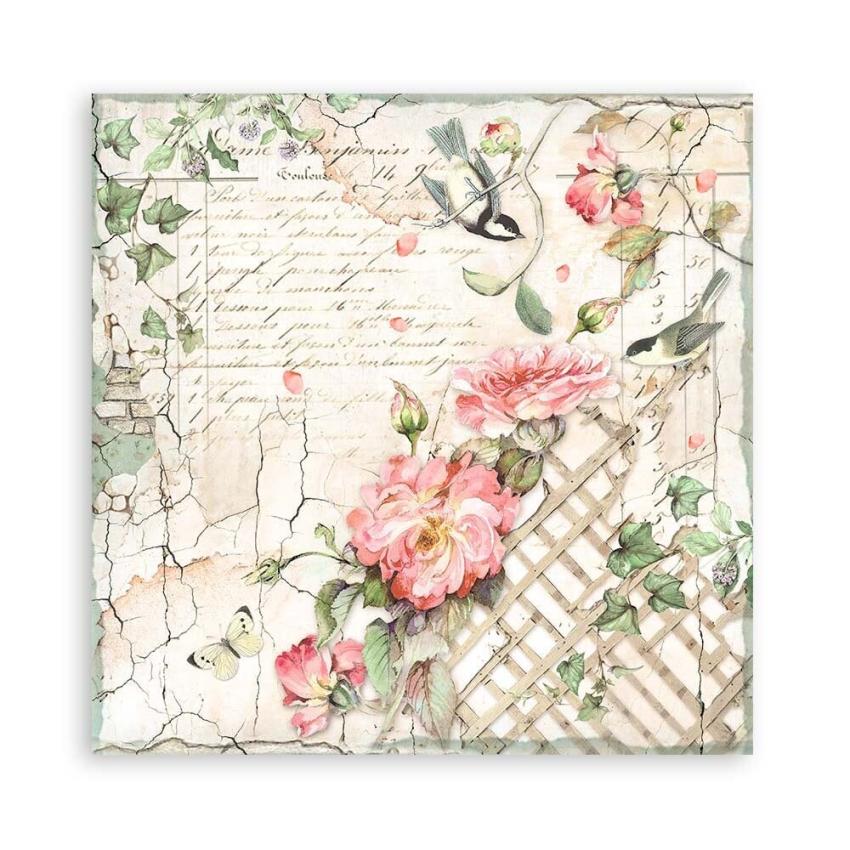 Stamperia - Designpapier "House of Roses" Maxi Paper Pack 12x12 Inch - 22 Bogen