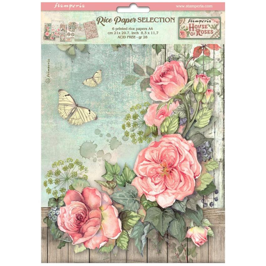 Stamperia - Decopatch Papier "Selection" Decoupage A4 - 6 Bogen  