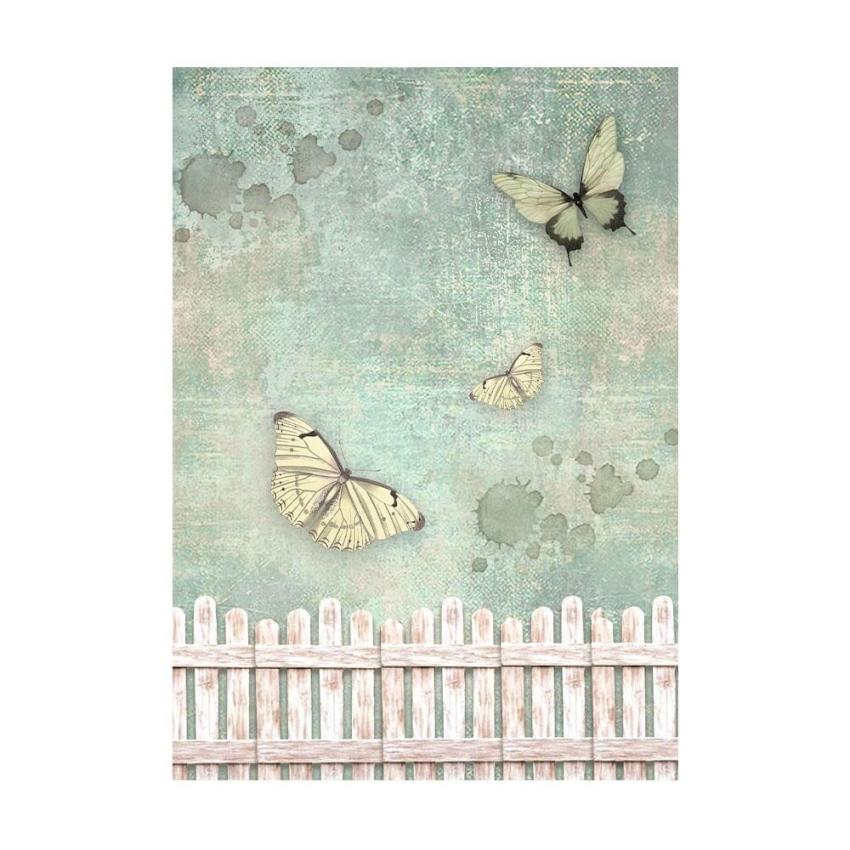 Stamperia - Decopatch Papier "Backgrounds" Decoupage A6 - 8 Bogen  