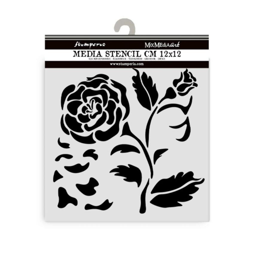 Stamperia - Schablone 12x12cm "Big Rose" Stencil