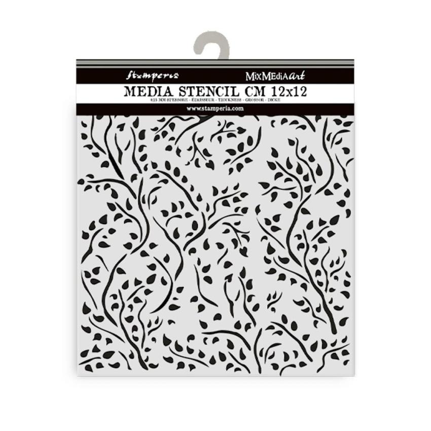 Stamperia - Schablone 12x12cm "Brench Pattern" Stencil