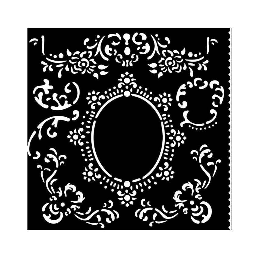 Stamperia - Schablone 18x18cm "Border with Frame" Stencil  