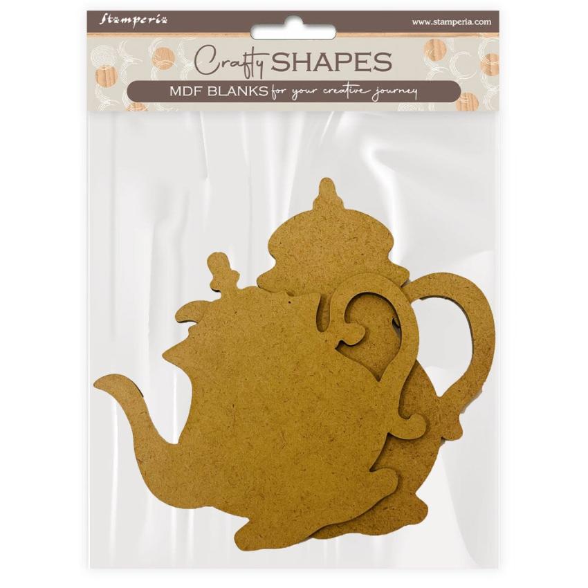 Stamperia - Holzteile "Tea Pot" MDF Crafty Shapes Blanks