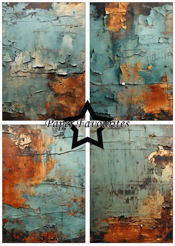 Paper Favourites - Designpapier "Rusty Copper" Paper Pack A5 - 24 Bogen