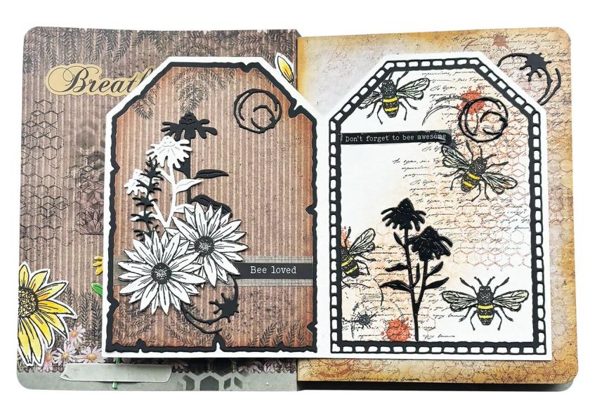 Studio Light - Stanzteile "Sweet Bee Memories" Die Cut Block - 10 Bogen