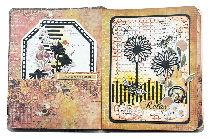 Studio Light - Stanzteile "Sweet Bee Memories" Die Cut Block - 10 Bogen