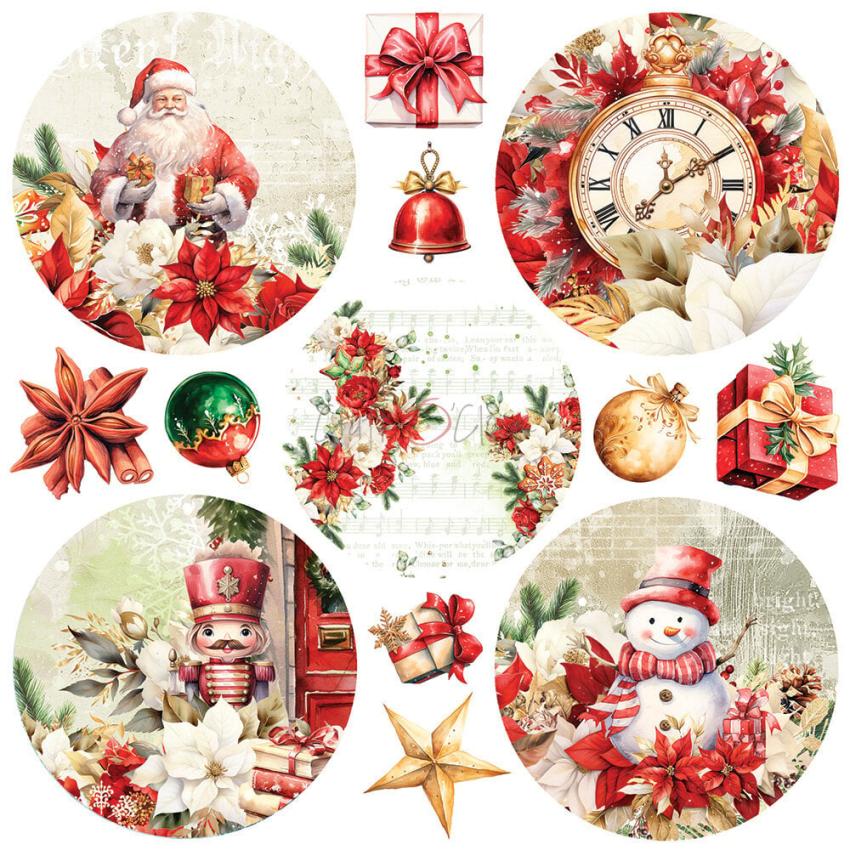 Craft OClock - Designpapier "Christmas Everywhere" Paper Pack 8x8 Inch - 24 Bogen