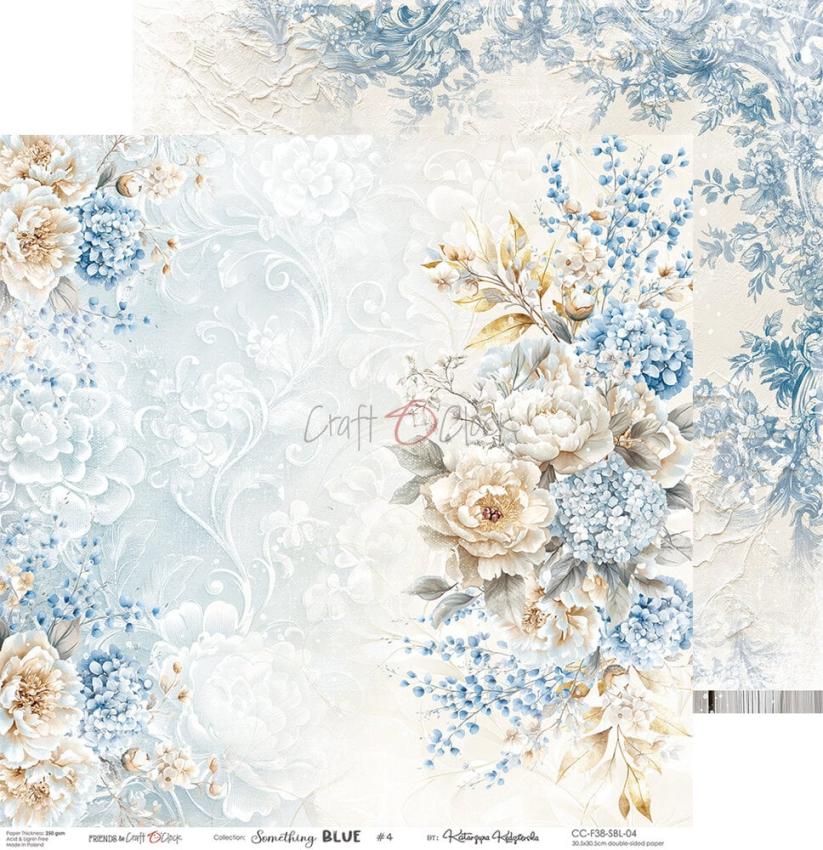 Craft OClock - Designpapier "Something Blue" Paper Pack 12x12 Inch - 6 Bogen