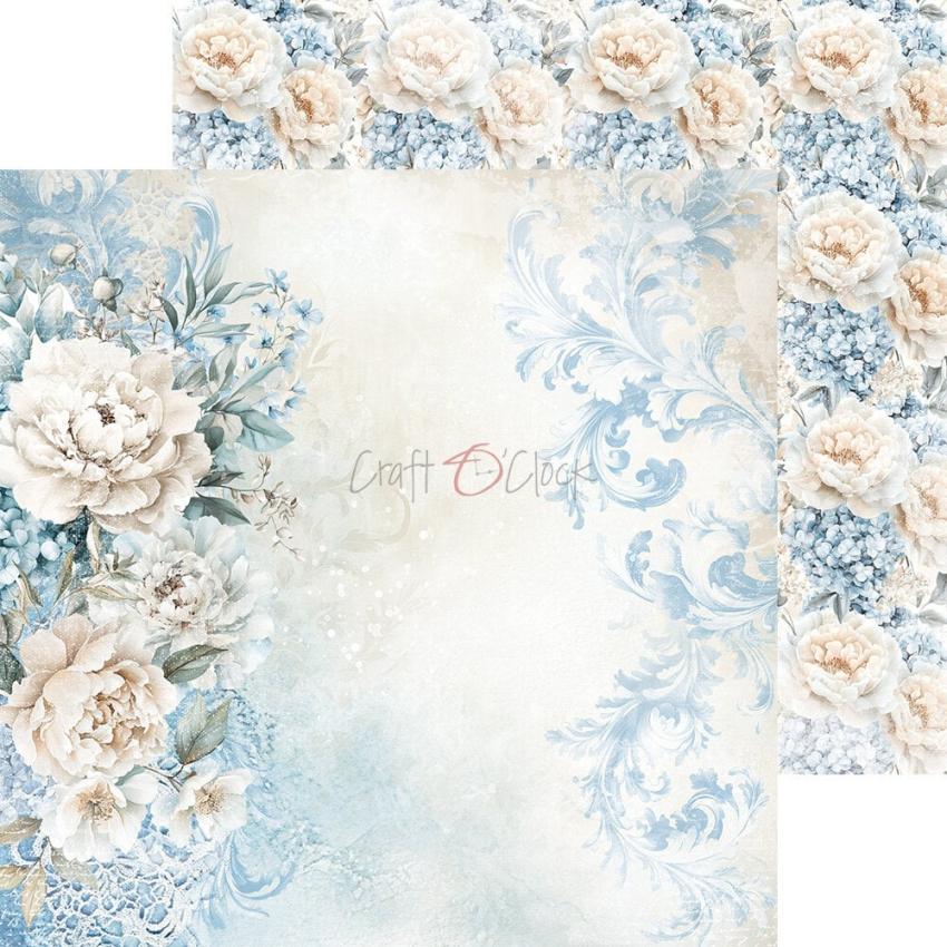 Craft OClock - Designpapier "Something Blue" Paper Pack 8x8 Inch - 24 Bogen