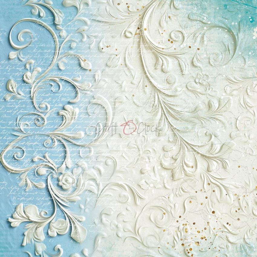 Craft OClock - Designpapier "Something Blue" Paper Pack 8x8 Inch - 24 Bogen