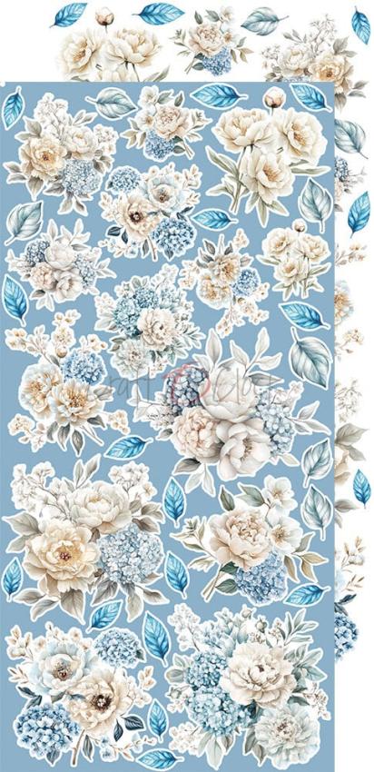 Craft OClock - Ausschneidebogen "Something Blue" Extra Set Flowers & More - 18 Bogen