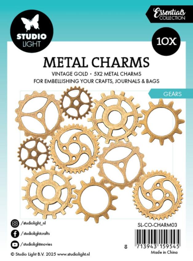 Studio Light - Metallanhänger "Gears" Metal Charms 