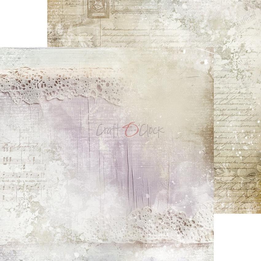 Craft OClock - Designpapier "Heritage Whispers" Medium Paper Pack 8x8 Inch - 24 Bogen