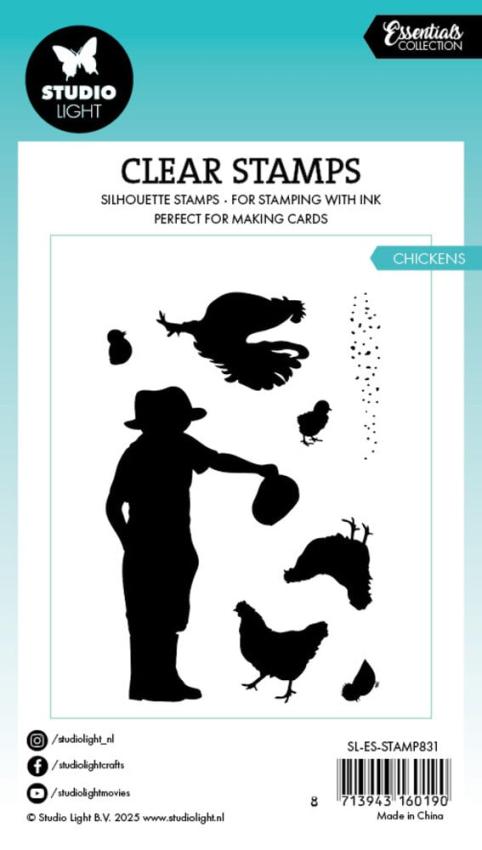 Studio Light - Stempelset "Chickens" Clear Stamps