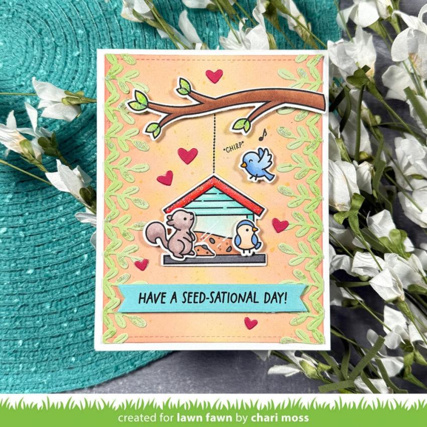 Lawn Fawn - Stempelset "Backyard Bird Feeder" Clear Stamp Add-On