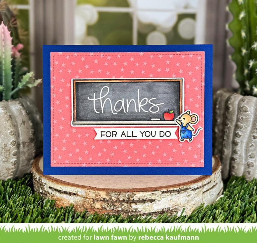 Lawn Fawn - Stempelset "Simply Celebrate Graduation" Clear Stamp