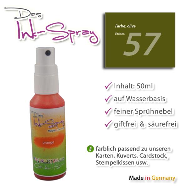 Das Ink-Spray auf Wasserbasis 50 ml in olivgrün